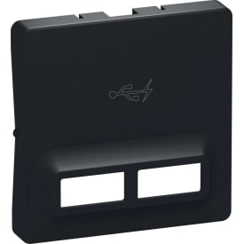 LK Fuga USB-lader, A+C, koksgrå