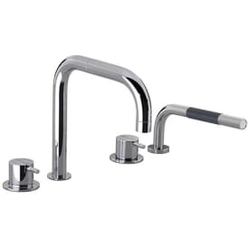 Vola SC10 kararmatur med brusesæt, børstet krom