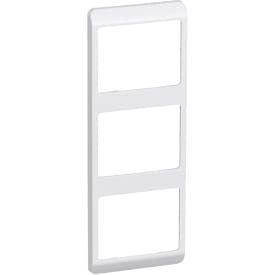 LK Opus 66 ramme, 3 modul, lodret, hvid