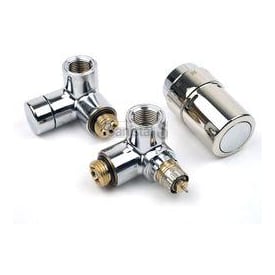 Danfoss RAX ventilsæt m/Rumtermostat i venstre side, Krom