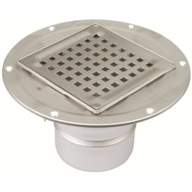 Blücher Square afløbsskål, til beton og flisegulv, Ø110 mm