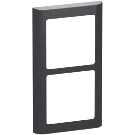 LK Fuga Soft 63 ramme, 2x1 modul, lodret, koksgrå