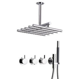 Vola 5471R-051A dusjsett, Børstet krom