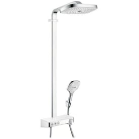 Hansgrohe Raindance Select E 300 brusesæt, krom/hvid
