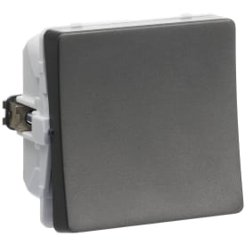 LK Fuga 1 polet afbryder, 1 modul, koksgrå