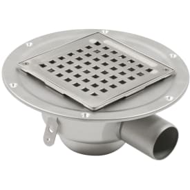 Blücher Square sluk, for betong og flis, Ø50 mm