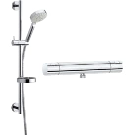 Damixa Zero brusesæt, vandbesparende,  krom