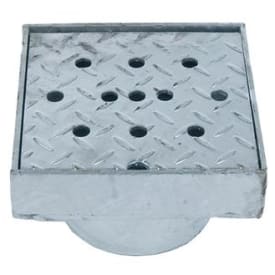 Duco fast ram m/galler till 200 mm avloppsrör, 2,5 ton, galvaniserad