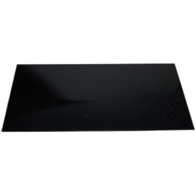 Millarco stænkplade, 80x40 cm, sort glas