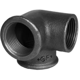 Sort vinkel med sideudløb 3/4"