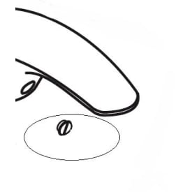 Børma markeringskappe, rød/blå