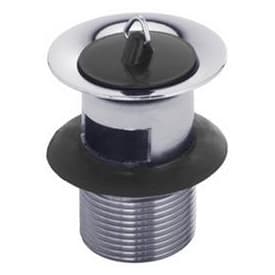 Bundventil, med prop, krom