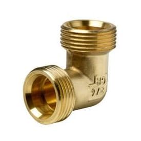 Wavin messing vinkel, 3/4"