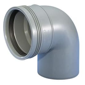 Wavin Wafix afløbsbøjning, 87°, Ø75 mm, hvid