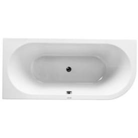 Royal Viva badekar, 175x80 cm, venstre, hvid