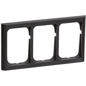 LK Fuga Softline 63 ramme, 3x1,5 modul, koksgrå