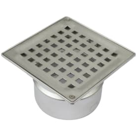 Blücher Square afløbsskål, til beton og flisegulv, Ø110 mm