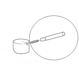 Børma pind til A3 greb, 80 mm