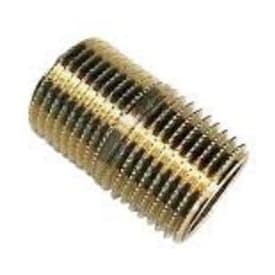 Messing sammenskåret nippelrør, 1/2"