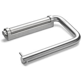 D line toiletrulleholder, poleret rustfrit stål