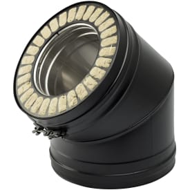 Metalbestos Wood  4"/100 mm vinkelrør, 45°