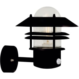 Nordlux Blokhus utomhus vägglampa med sensor, svart