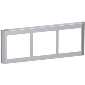 LK Fuga Soft 63 ramme, 3x1 modul, vandret, metallic