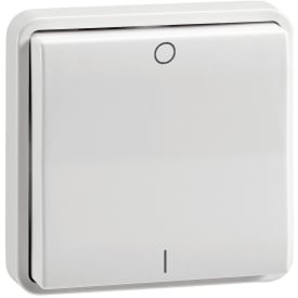 Servodan Trådløs 2-tryk med symboler, Batteriløs, 1 modul, Hvid