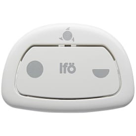 Ifö trykknapsæt, dobbelt skyl, hvid