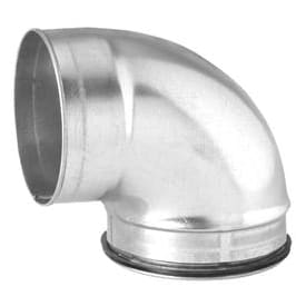 AIR2TRUST bøjning, 90°, muffe/nippel, Ø160 mm