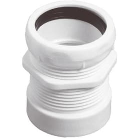 Purus overgang, Ø32 mm x 1 1/2", nippel, plast, hvid