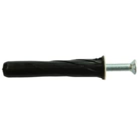 Fischer dybler gips/rosett sort til 2 lag gips, undersænket hoved 5X75 mm, 25 stk