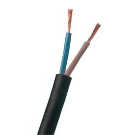 Ledning H03VV-F PKL 2x0,75 sort S100