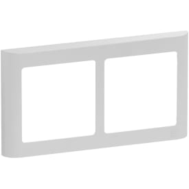 LK Fuga Design ramme 63 soft 2x1 modul vandret, lysegrå