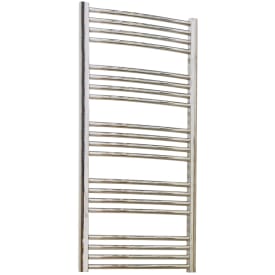 Kriss Round håndklædetørrer, kombi, 50x109 cm, krom