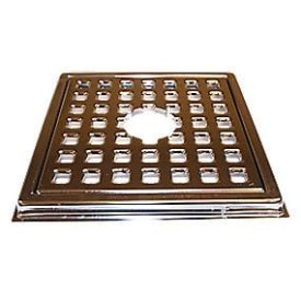 H.F. Hansen afløbsrist, rist og ramme, 156x156 mm, krom