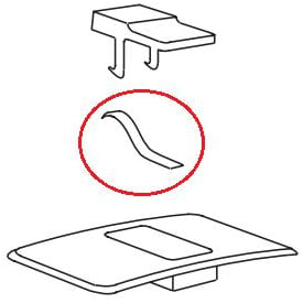 Gustavsberg bladfjeder t/trykknap Nordic 2002