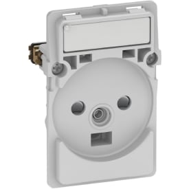 LK Fuga Stikkontakt med jord og LED lampe, 1½ modul, Uden afdækning