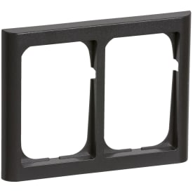 LK Fuga Softline 63 ramme, 2x1,5 modul, vandret, koksgrå