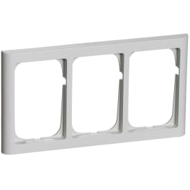 LK Fuga Softline 63 ramme, 3x1,5 modul, lysegrå