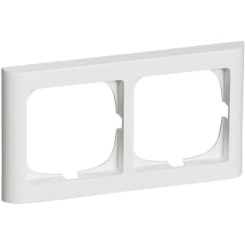 LK Fuga Softline 63 ramme, 2x1 modul, vandret, hvid