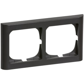 LK Fuga Softline 63 ramme, 2x1 modul, vandret, koksgrå