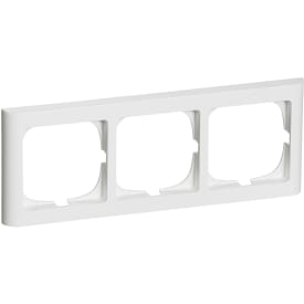 LK Fuga Softline 63 ramme, 3 modul, vandret, hvid