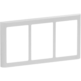 LK Fuga Soft 63 ramme, 3x1,5 modul, vandret, lysegrå