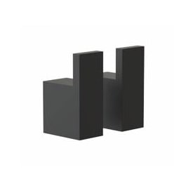 Frost Quadra håndklædekrog, 2 stk., sort