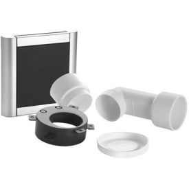 Nilfisk-Frithiof Design sugekontakt med fittings - alu/sort