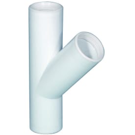 Purus indstik grenrør, 45°, Ø32 mm, plast, hvid