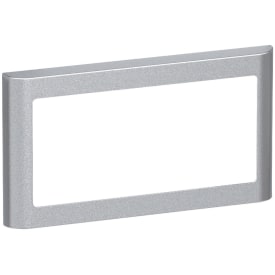 LK Fuga Soft 63 ramme, 1x2 modul, vandret, metallic