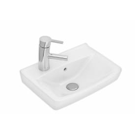 Ifö Spira tvättställ, 41,5x31 cm, vänster, vit