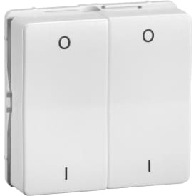 Servodan Trådløs 4-tryk med symboler, Batteriløs, 1 modul, Hvid